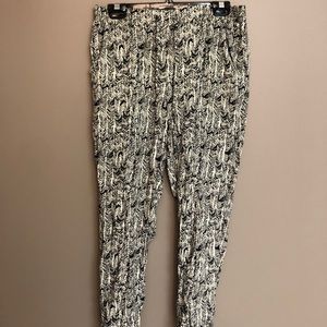 black and white joggers